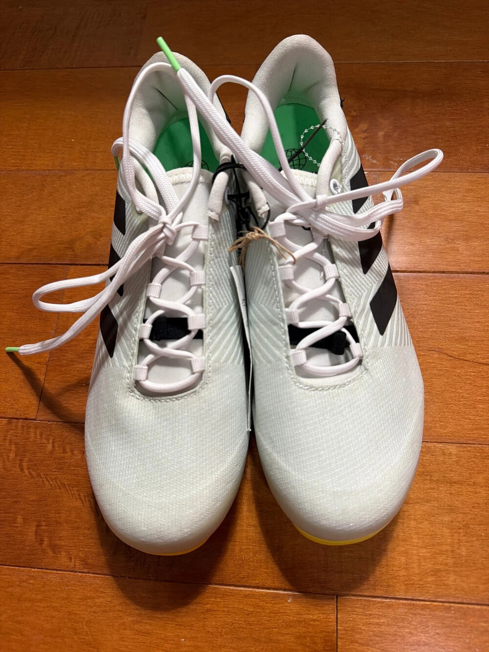 Adidas The Road Shoe GX1661 Cycling Shoes White Green Men's 6.5 Women's 7.5